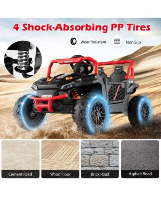 12V Kids Ride on Truck Off-Road UTV with Parental Remote and Lights