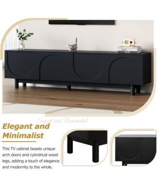 Storage Cabinet With Adjustable Shelves TV Stand