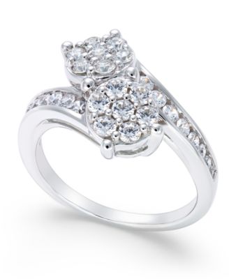 Macy's - Diamond Bypass Ring (1 ct. t.w.) in 14k White Gold