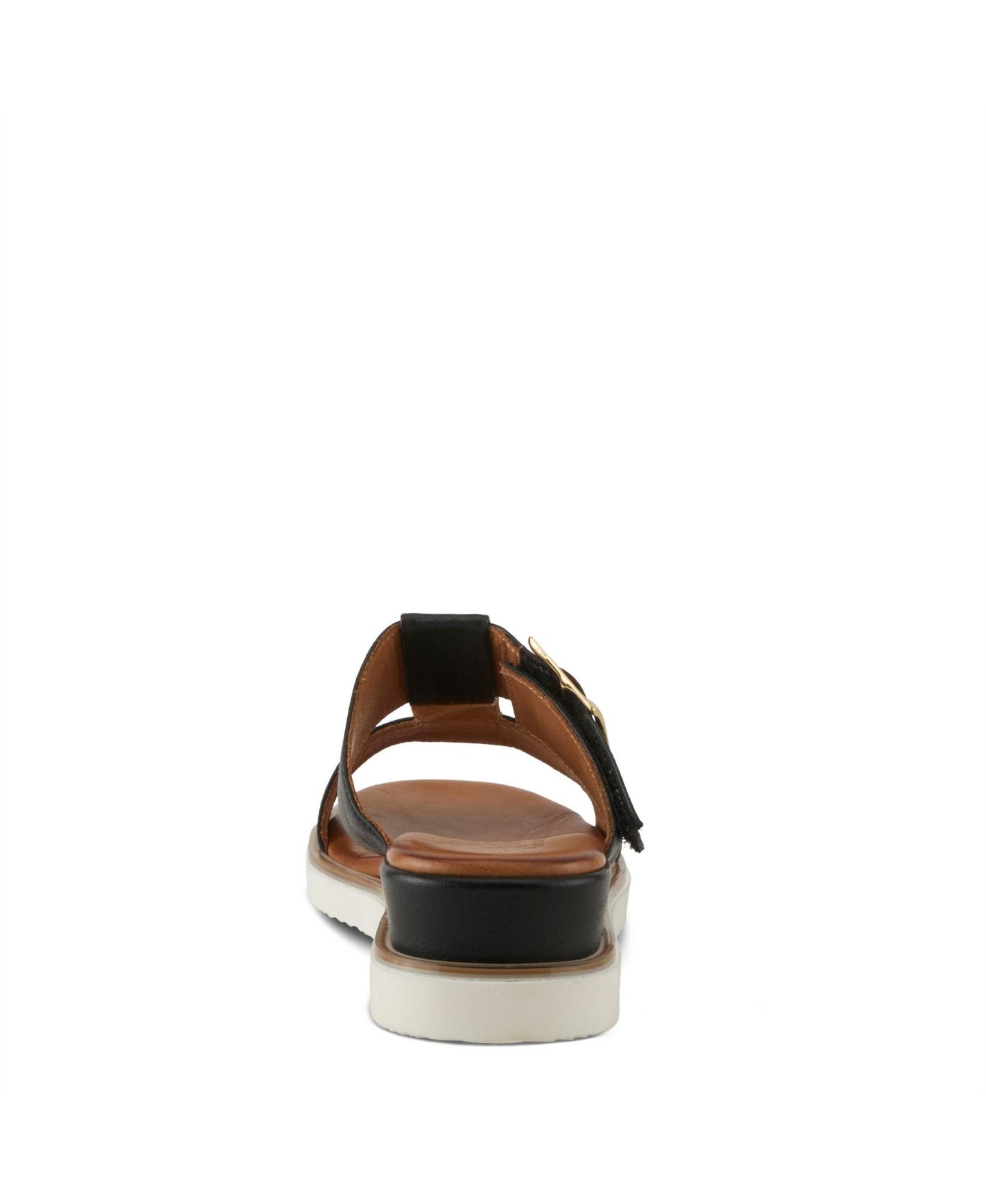 Женские сандалии Spring Step Seaport Wedge Sandal with Leather Upper, цвет: Чёрный — фото 4