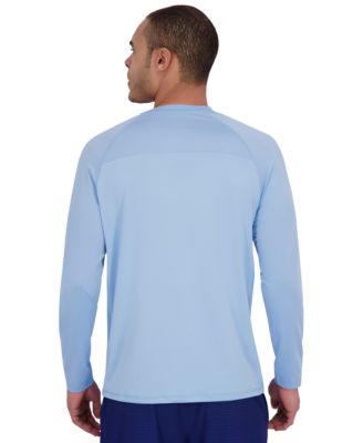 Men's Textured Panel Long -Sleeve UPF 50+ Rashguard
