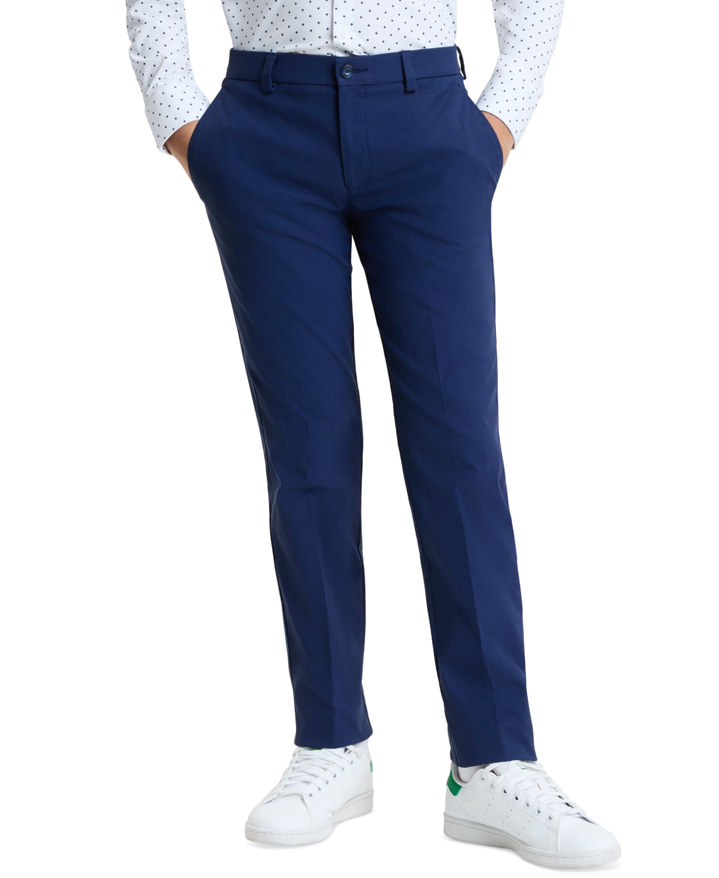 Брюки Michael Kors Front Button Pant для мальчиков, цвет: Тёмно-синий — фото 1