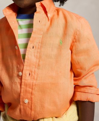 Boys' 2-7 Linen Long-Sleeve Shirt