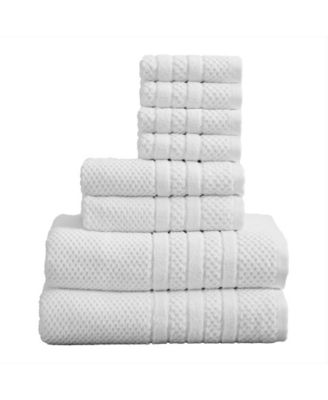 100% Cotton Textured 8pc Towel Set.