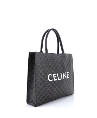 Horizontal Logo Cabas Tote Triomphe Coated Canvas