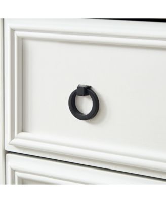 Modern 6 Drawer Dresser Tall Chest for Bedroom Living Room with Easy Pull Handle