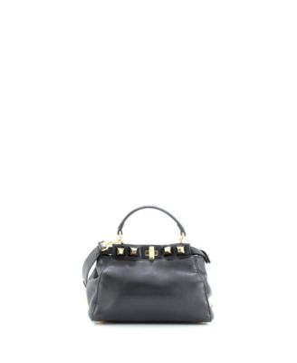 Mini Peekaboo Bag Leather with Studded Detail