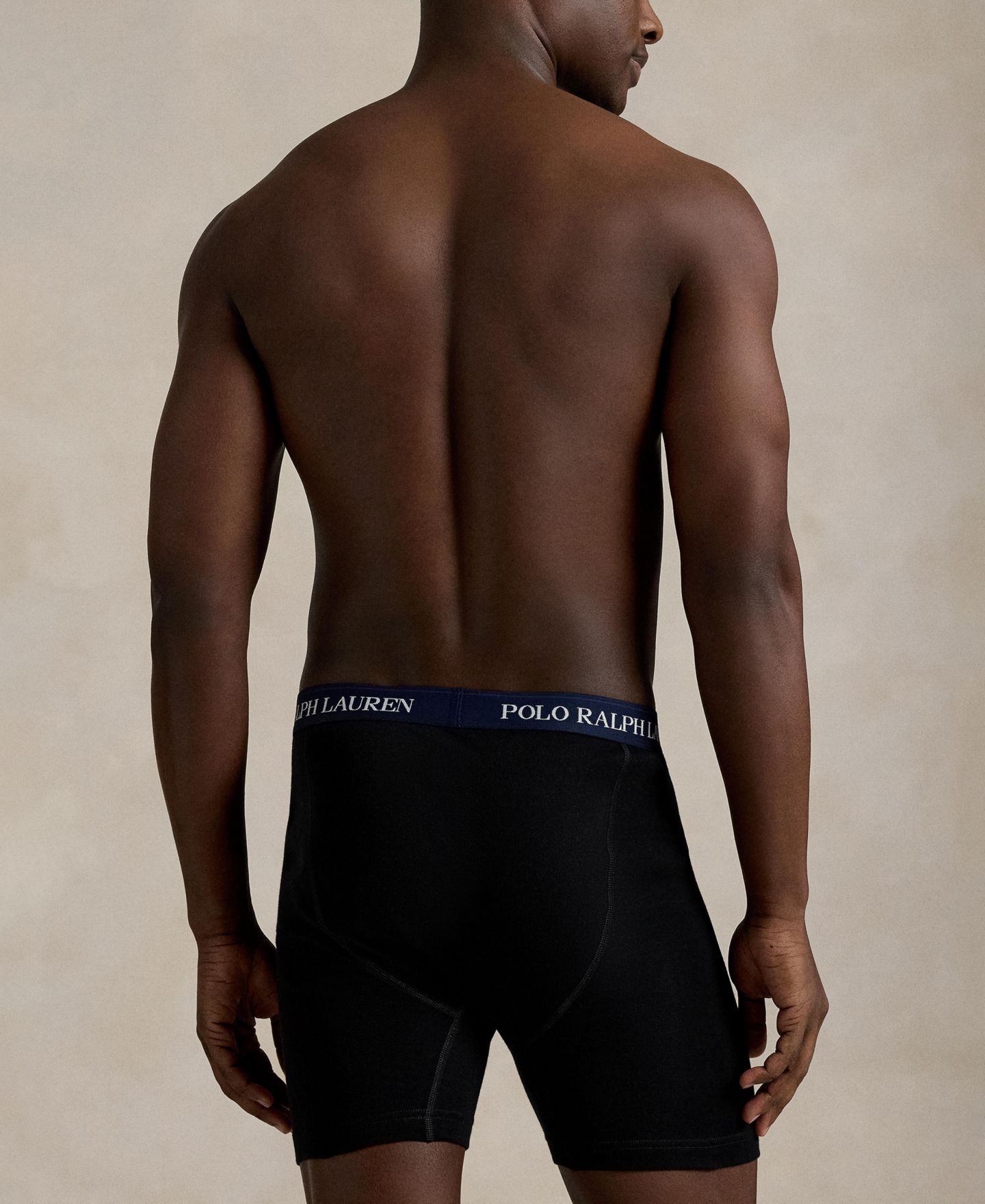 Трусы-боксеры Classic-Fit для мужчин — Polo Ralph Lauren, цвет: Чёрный / Королевский синий — фото 8