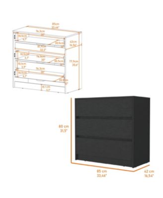 Modern 4 Drawer Dresser MDF Cabinet with Wheels for Bedroom Living Room Entryway