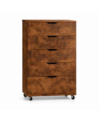 Modern 4 Drawer Dresser Particleboard Cabinet Waterproof for Bedroom Entryway Bathroom