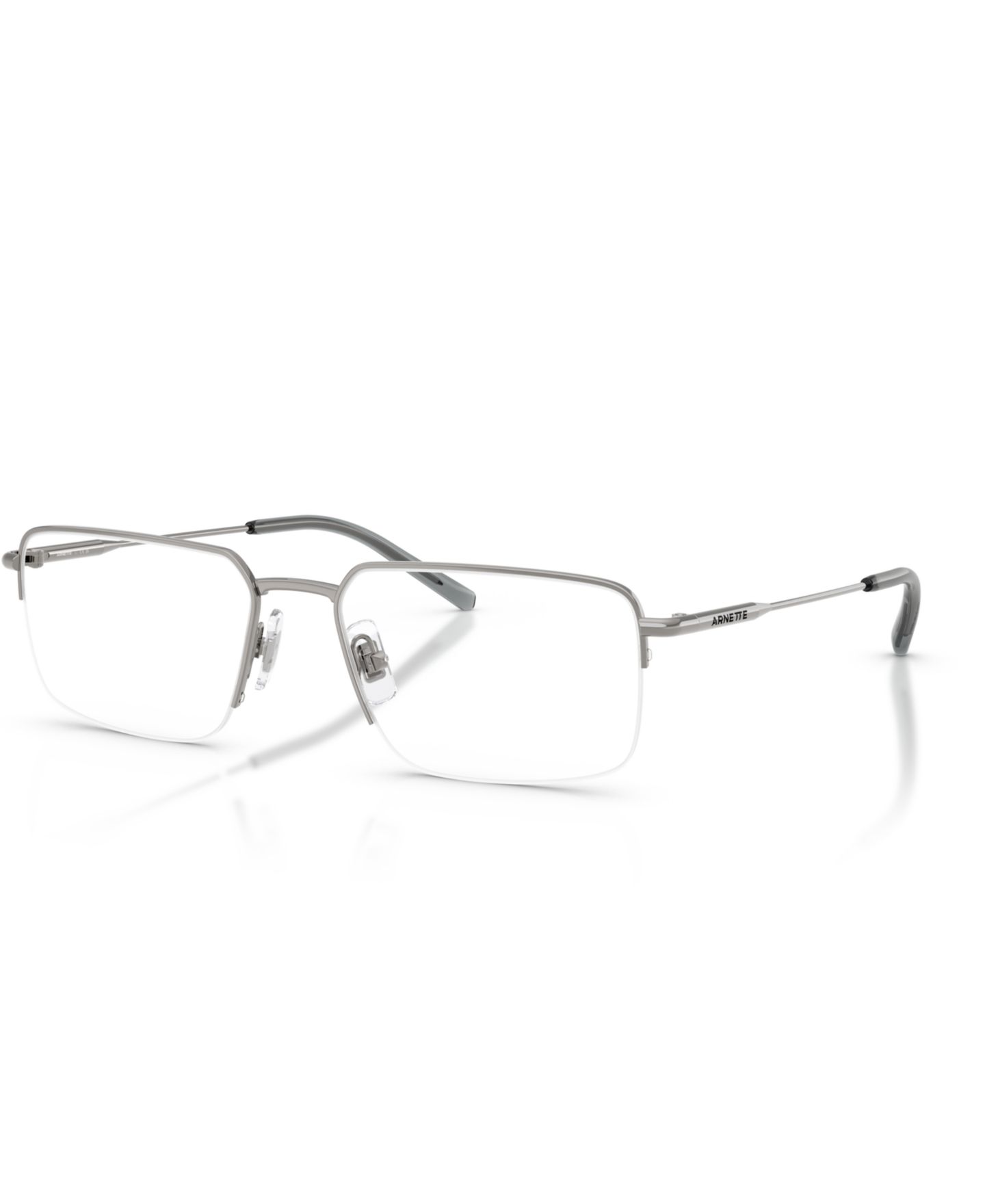 Мужские очки Arnette Man Rectangle Metal AN6152 Eyeglasses, цвет: Графитовый металлик — фото 1