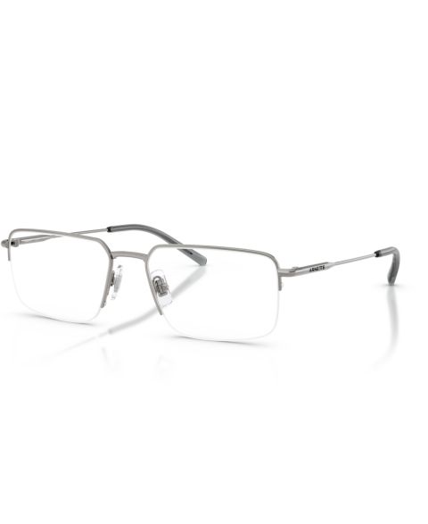 Мужские очки Arnette Man Rectangle Metal AN6152 Eyeglasses, цвет: Графитовый металлик