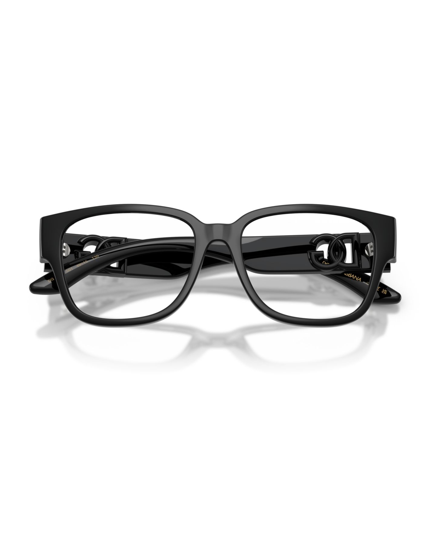 Детские очки Dolce&Gabbana Square Plastic DX5006 Eyeglasses(Ages 07-10), цвет: Чёрный — фото 2