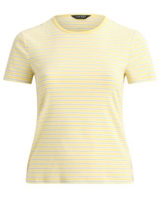 Plus Size Striped Rib-Knit Stretch Top