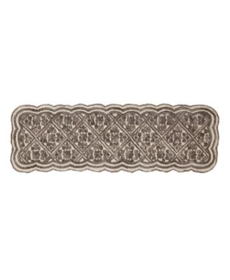 Scalloped Skid Resistant Accent Rug, 20" x 60"