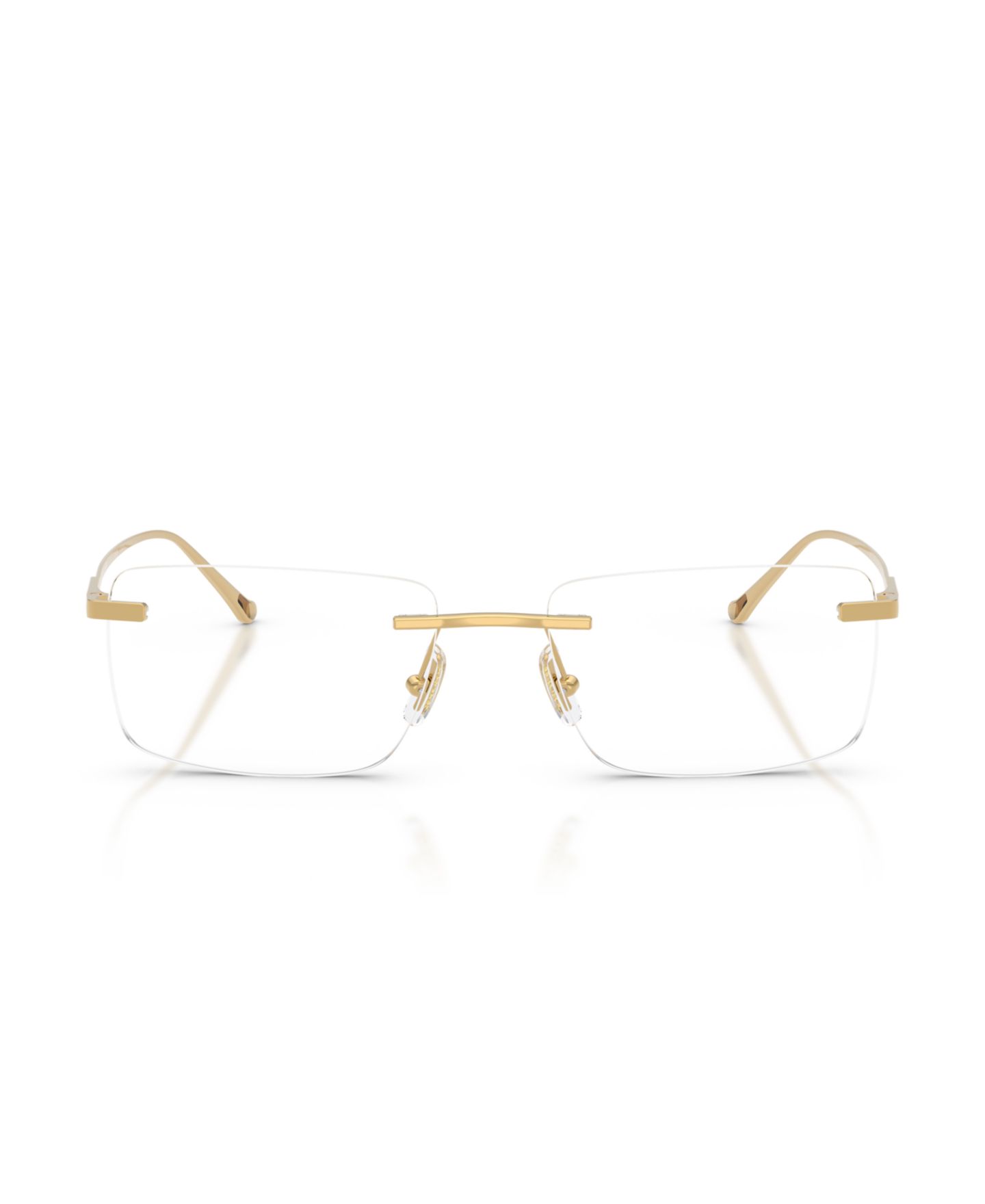 Мужские очки Coach Man Rectangle Titanium HC5196TD Eyeglasses, цвет: Блестящий золотой — фото 4
