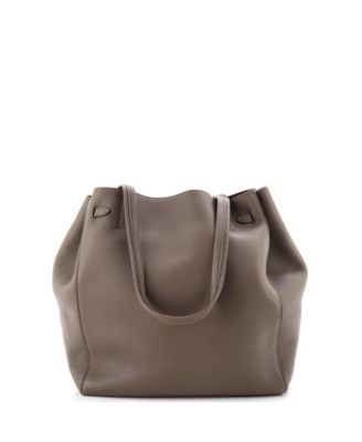 Small Phantom Tie Cabas Tote Leather