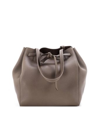 Small Phantom Tie Cabas Tote Leather