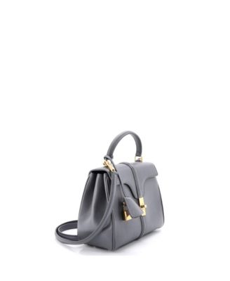 Small 16 Top Handle Bag Grained Calfskin