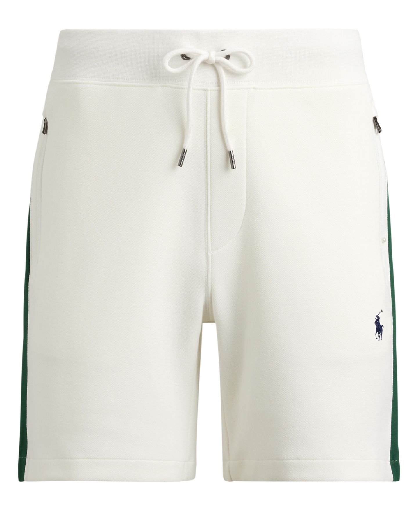 Мужские шорты Polo Ralph Lauren Cotton-Blend Double-Knit, цвет: Белый — фото 6