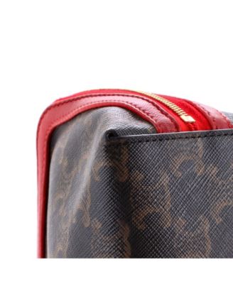 Zip Around Chain Clutch Triomphe Coated Canvas