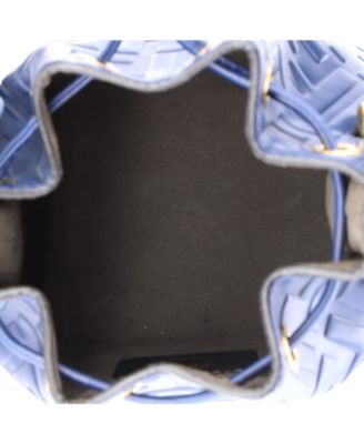 Mini Mon Tresor Bucket Bag Zucca Embossed Leather