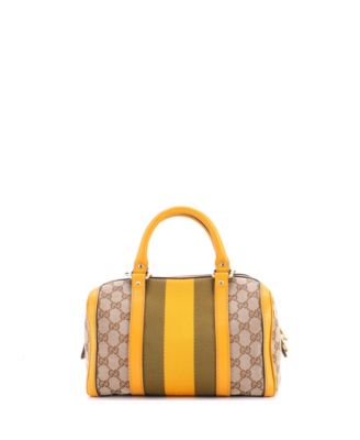 Small Vintage Web Boston Bag GG Canvas