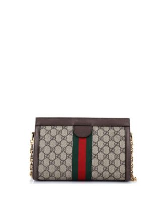 Small Ophidia Chain Shoulder Bag GG Coated Canvas
