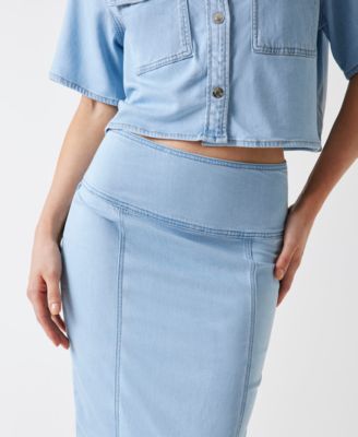 Women's Hassie Pencil Knee-Length Denim Skirt
