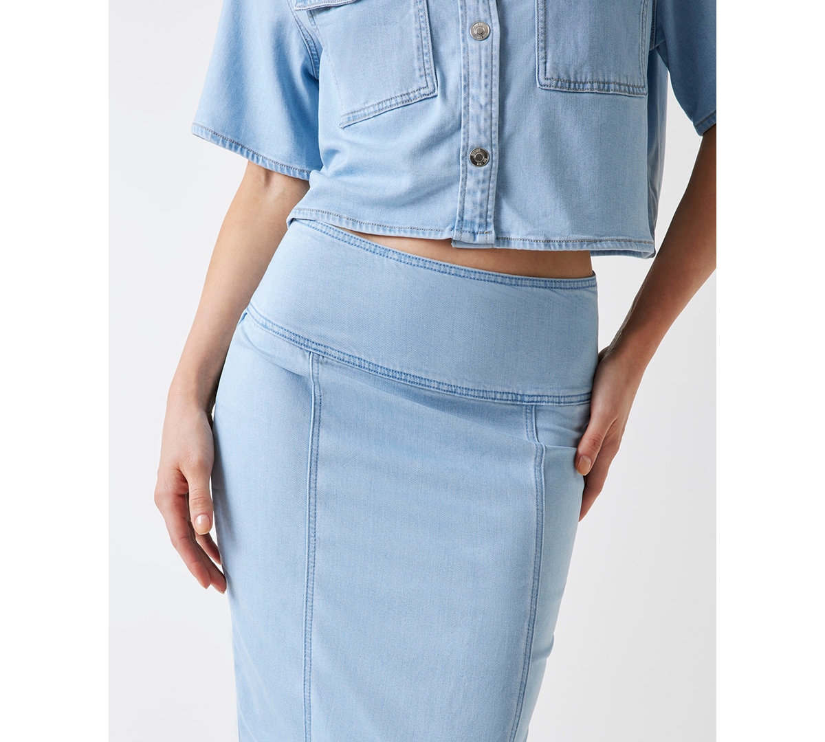 Guess Women's Pencil Knee-Length Denim Skirt