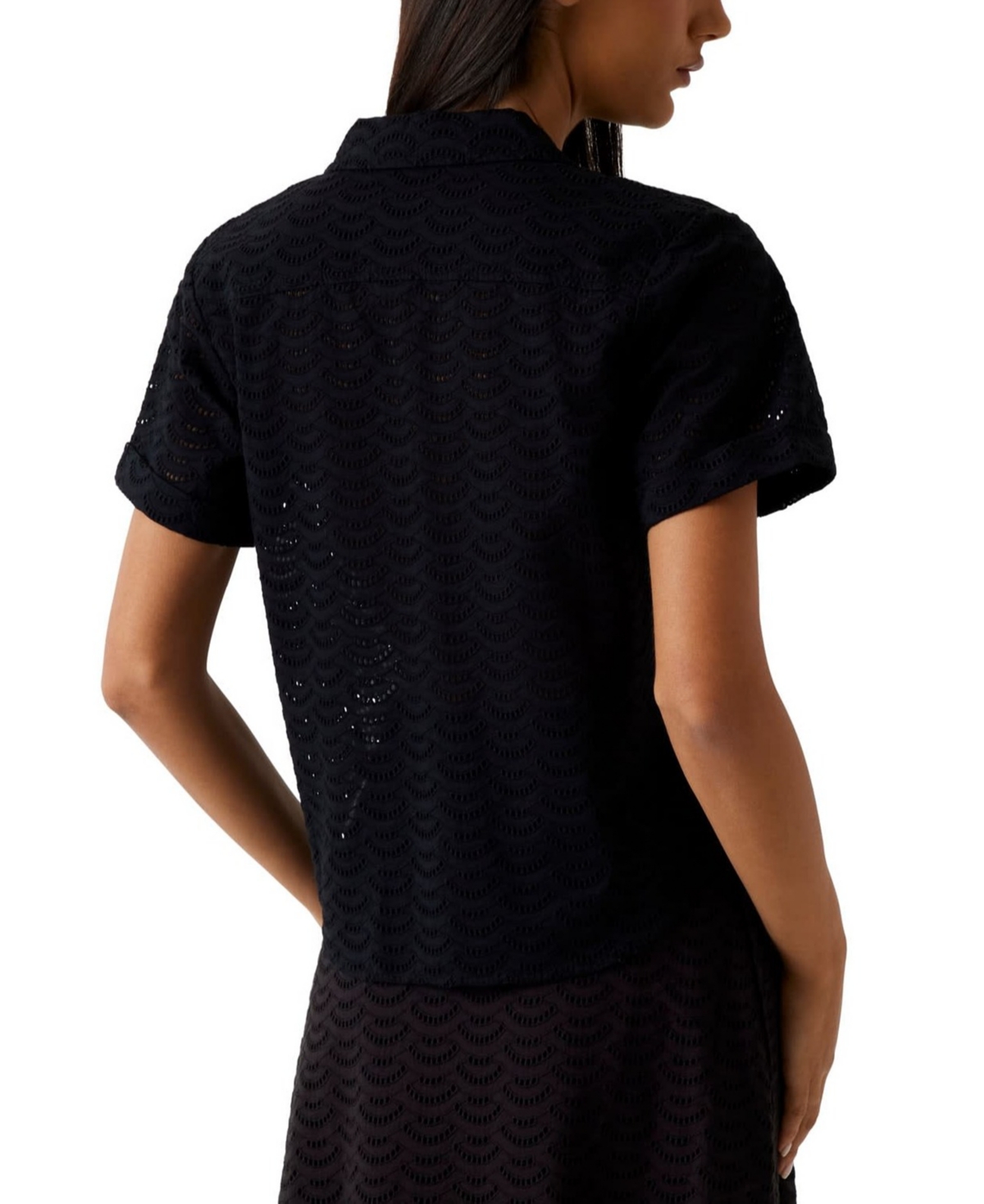 Guess Women's Short-Sleeve Collared Shirt