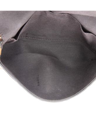 F is Fendi Envelope Clutch on Chain Zucca Embossed Leather