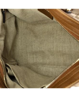 Small Bree Convertible Tote GG Canvas with Leather