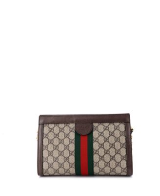 Small Ophidia Chain Shoulder Bag GG Coated Canvas