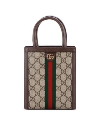 Super Mini Ophidia Convertible Tote GG Coated Canvas