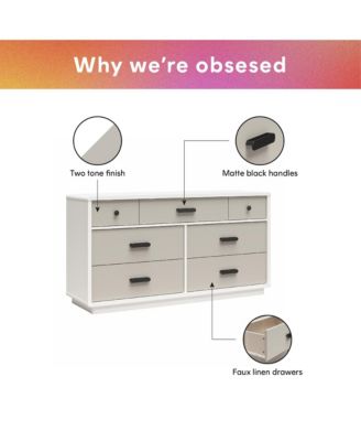 5 Drawer Dresser Multipurpose Cabinet for Kids Room Home Furniture With Spacious Drawers Easy Assembly.