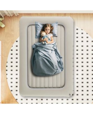 Inflatable Toddler Travel Bed with Built In Electric Pump
