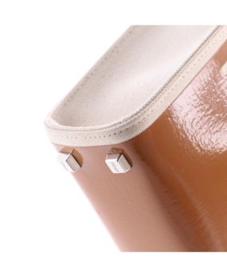 Mini Sunshine Shopper Tote Patent and Canvas