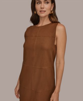 Women's Crewneck Sleeveless Shift Dress
