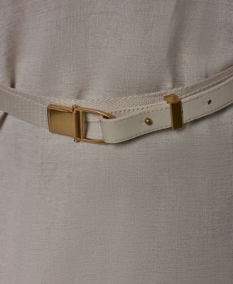 Women's Long-Sleeve Belted Dress