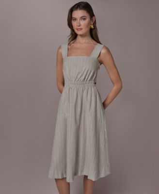 Women's Sleeveless Square Neck Dress