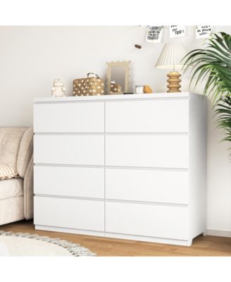 7 Drawer Dresser with Drawer Dividers Wood for Bedroom Organized Storage