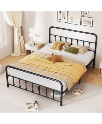 Bed Frame with Headboard and Under Bed Storage