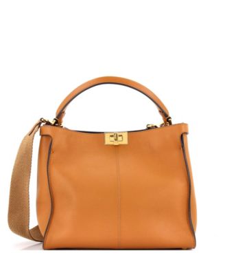 Medium Peekaboo X-Lite Bag Leather with Shearling Interior