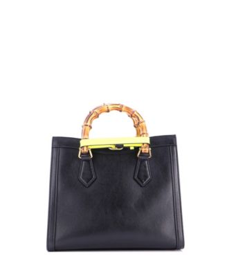 Small Diana NM Bamboo Handle Tote Leather