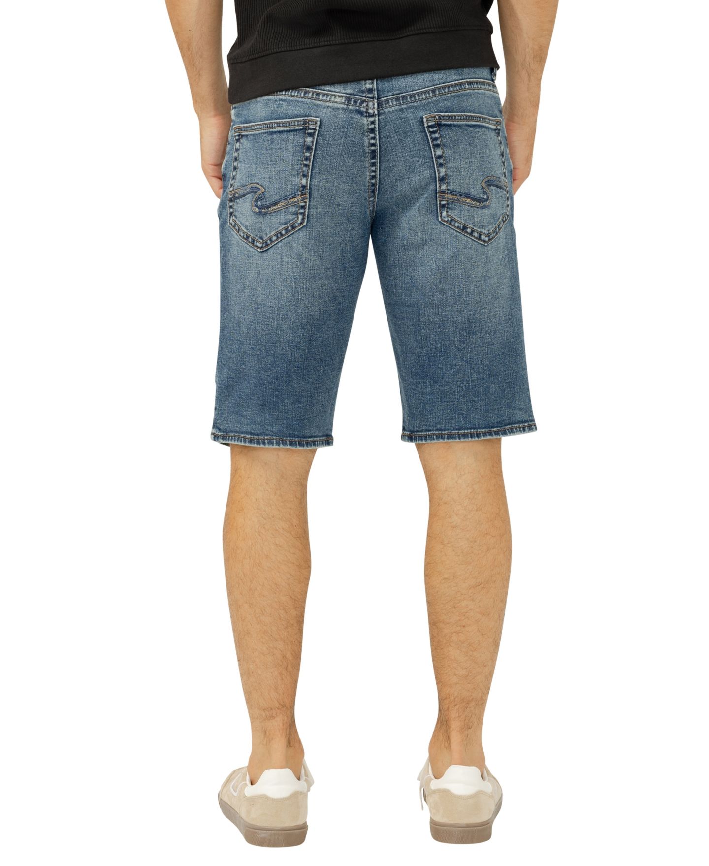 Мужские шорты Silver Jeans Co. Zac Relaxed-Fit Jean, цвет: Porto — фото 3