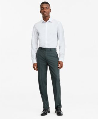 Men's Slim-Fit Wool-Blend Suit Pants
