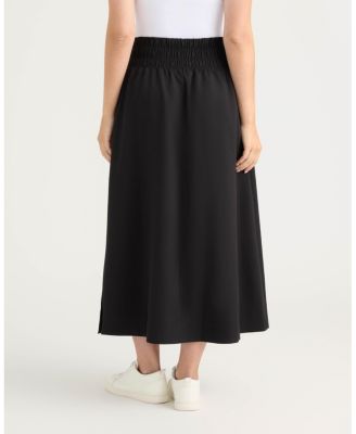 Women's Smocked Waist Flare Skirt