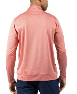 Men's Melange Mesh Performance QZip Sweaters