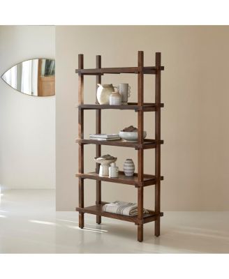 Arko bookcase in solid mango wood